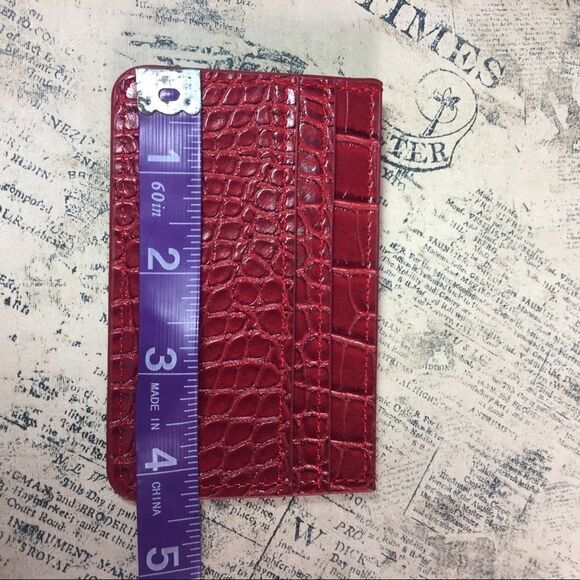 B-LOW THE BELT Card holder Burgundy - Picture 4 of 6